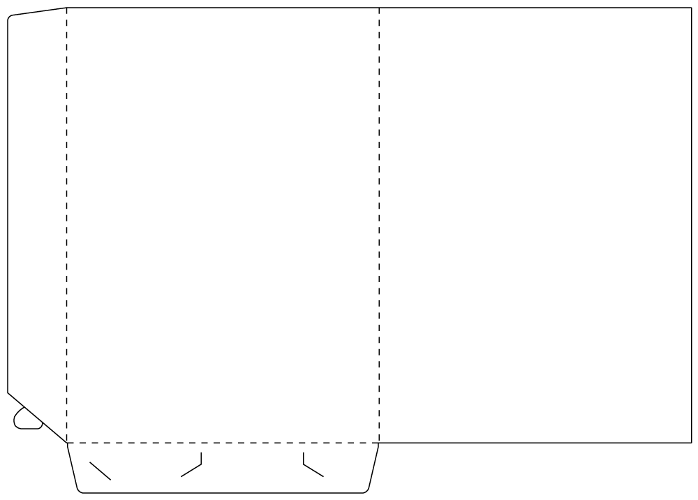 Teczki reklamowe z logo - szablon VH1 - 1 mm